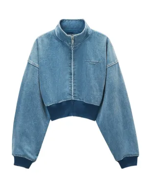 Alexander Wang スタンドカラー デニムジャケット - サムネイル1