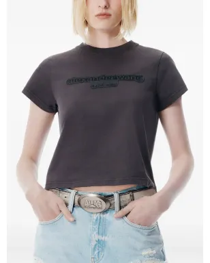 Alexander Wang 刺繍入りTシャツ（ブラック） - サムネイル4