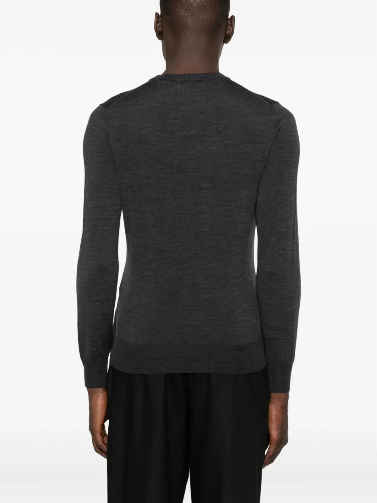 Canali クルーネック ウール Tシャツ - グレー - 画像4