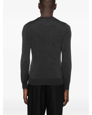 Canali クルーネック ウール Tシャツ - グレー - サムネイル4