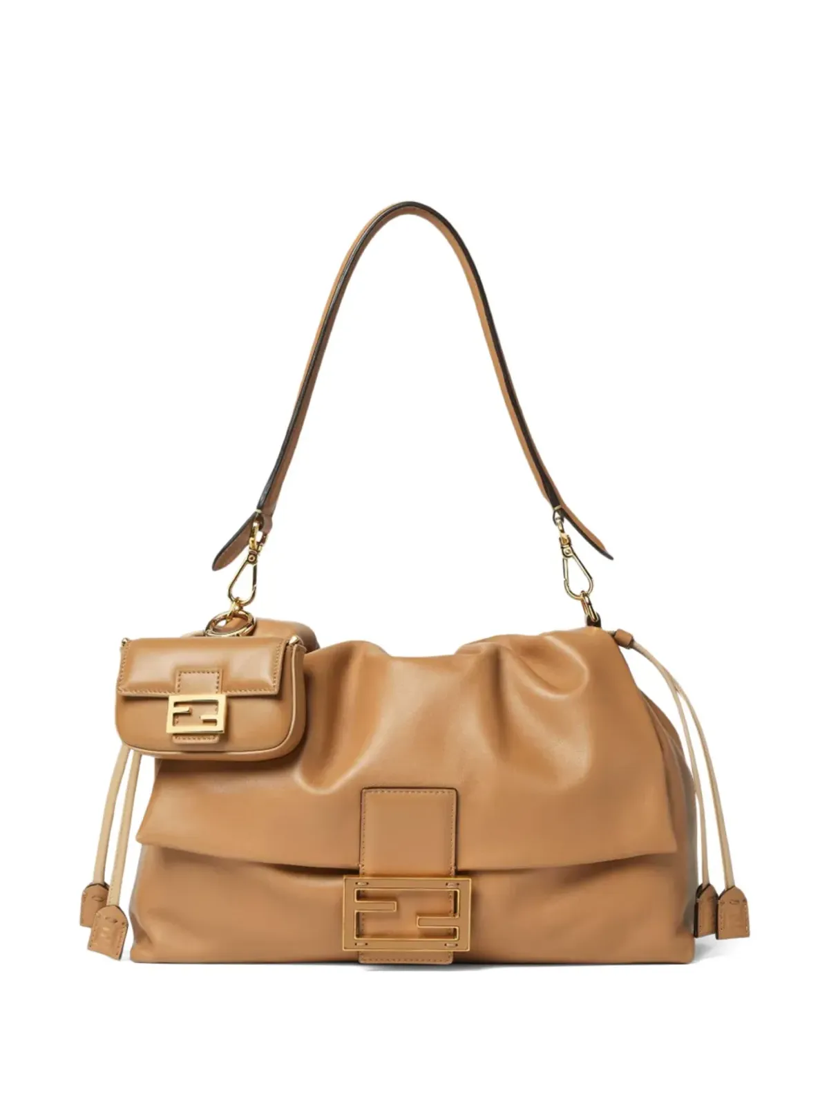 FENDI ナノ バゲット チャーム ショルダーバッグ - ブラウン - 画像5