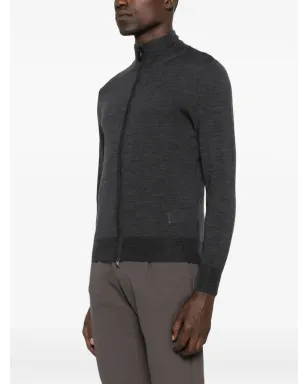 Canali ジップフロント ウール カーディガン - サムネイル3