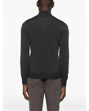 Canali ジップフロント ウール カーディガン - サムネイル4