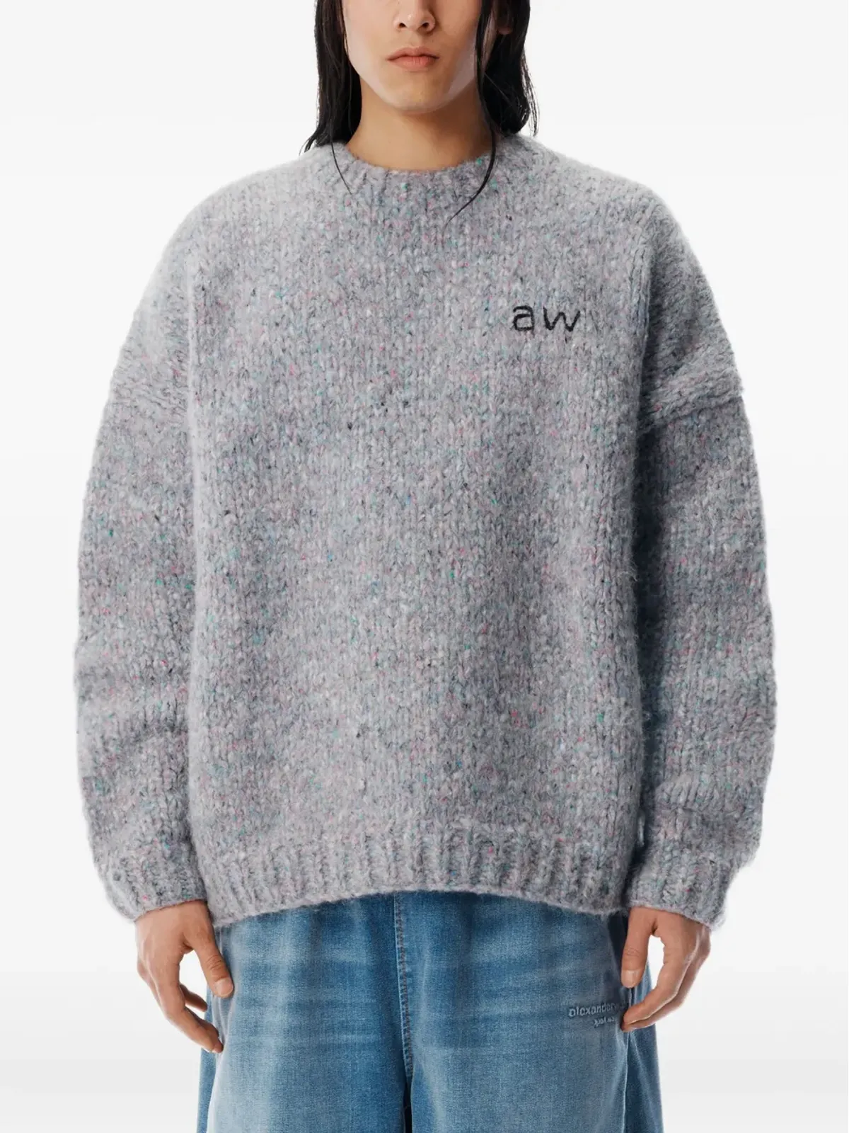 Alexander Wang 刺繍入りクルーネックセーター - 画像4