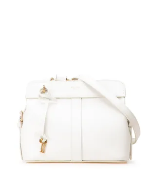 Celine Pre-Owned 2021 ティーン レザー カバス・ド・フランス クロスボディバッグ - ホワイト - サムネイル1