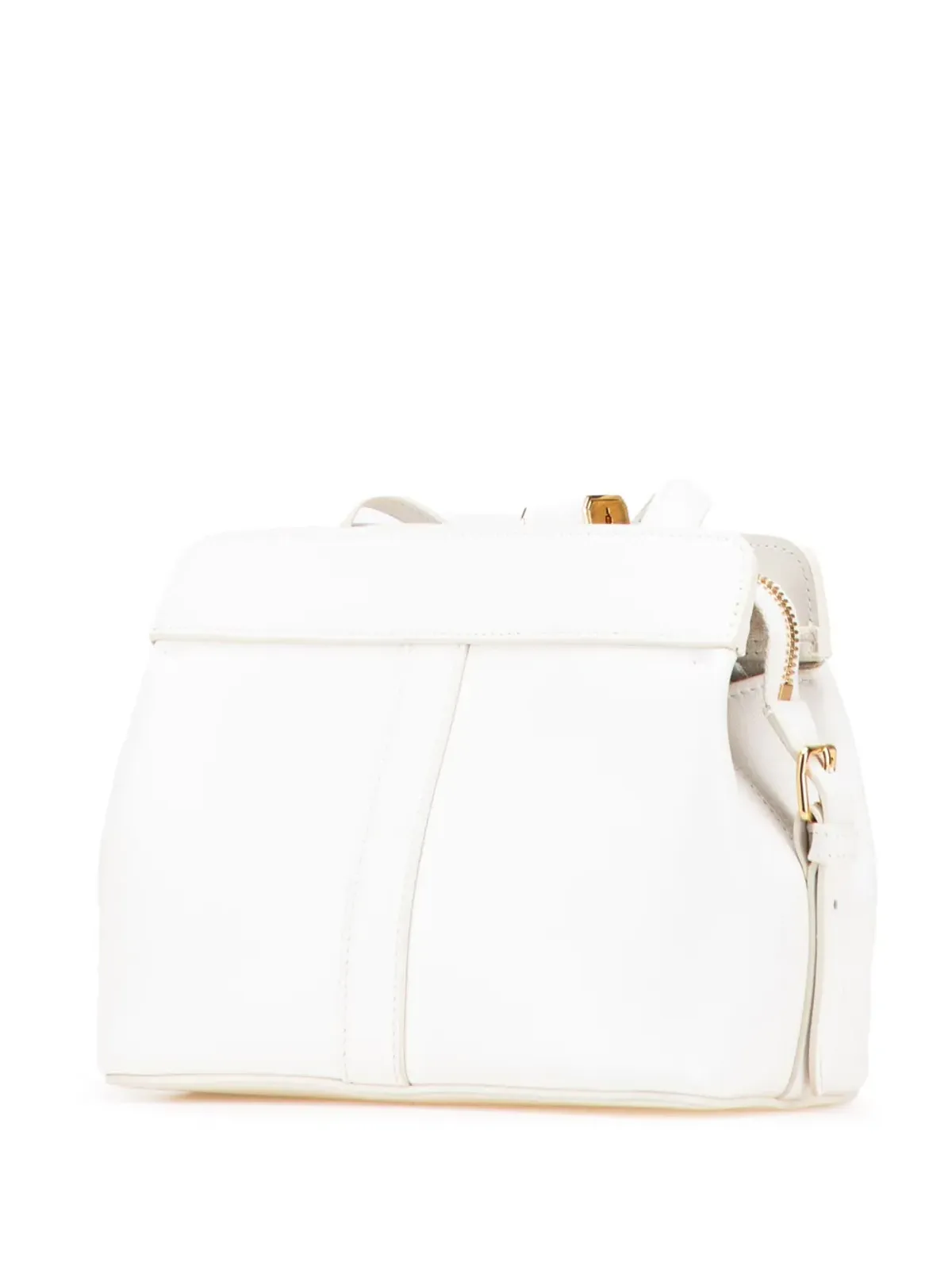 Celine Pre-Owned 2021 ティーン レザー カバス・ド・フランス クロスボディバッグ - ホワイト - 画像3