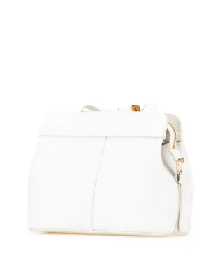 Celine Pre-Owned 2021 ティーン レザー カバス・ド・フランス クロスボディバッグ - ホワイト - サムネイル3