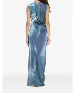 Jean Paul Gaultier ジオメトリックプリント マキシドレス - サムネイル3