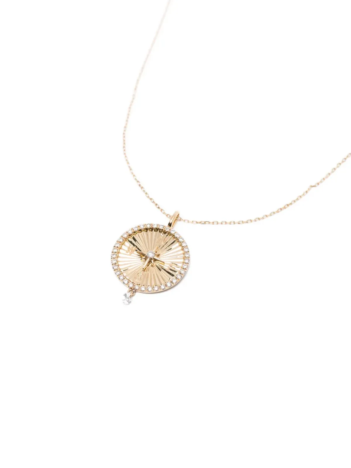 Persée コンパス ダイヤモンド ネックレス 18K イエローゴールド - 画像3