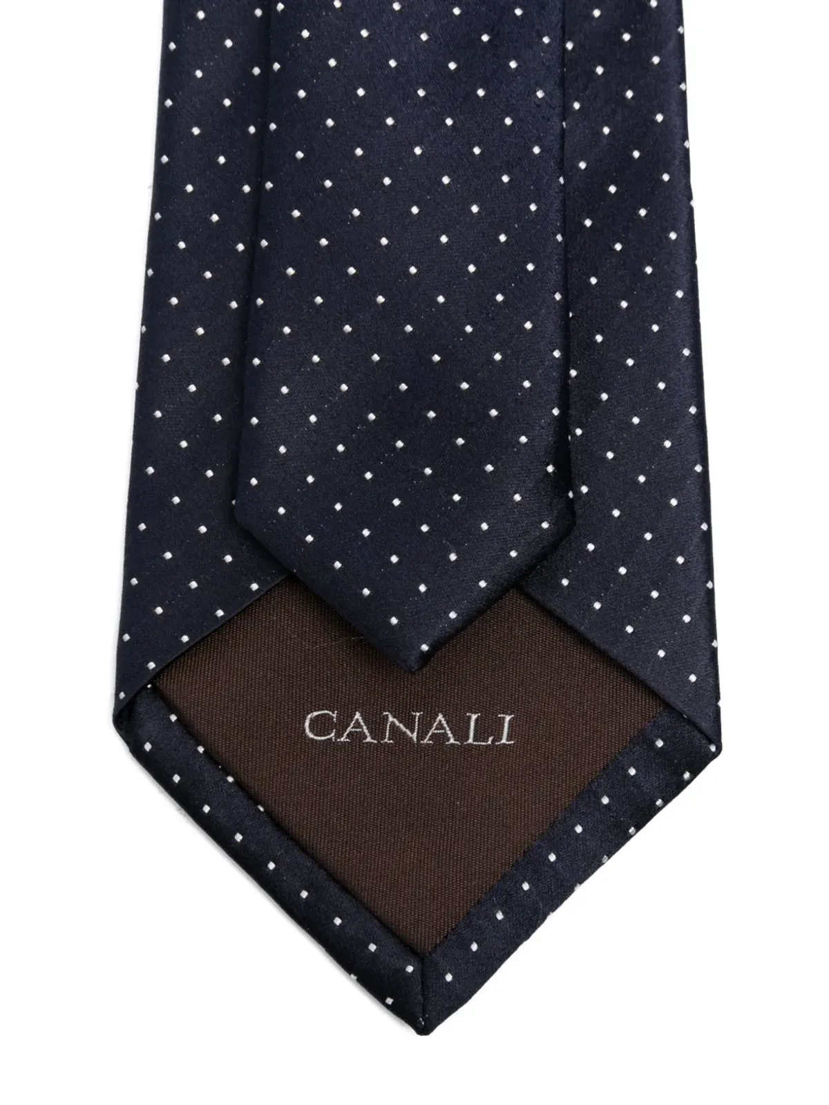 Canali ポルカドット シルクタイ - 画像2