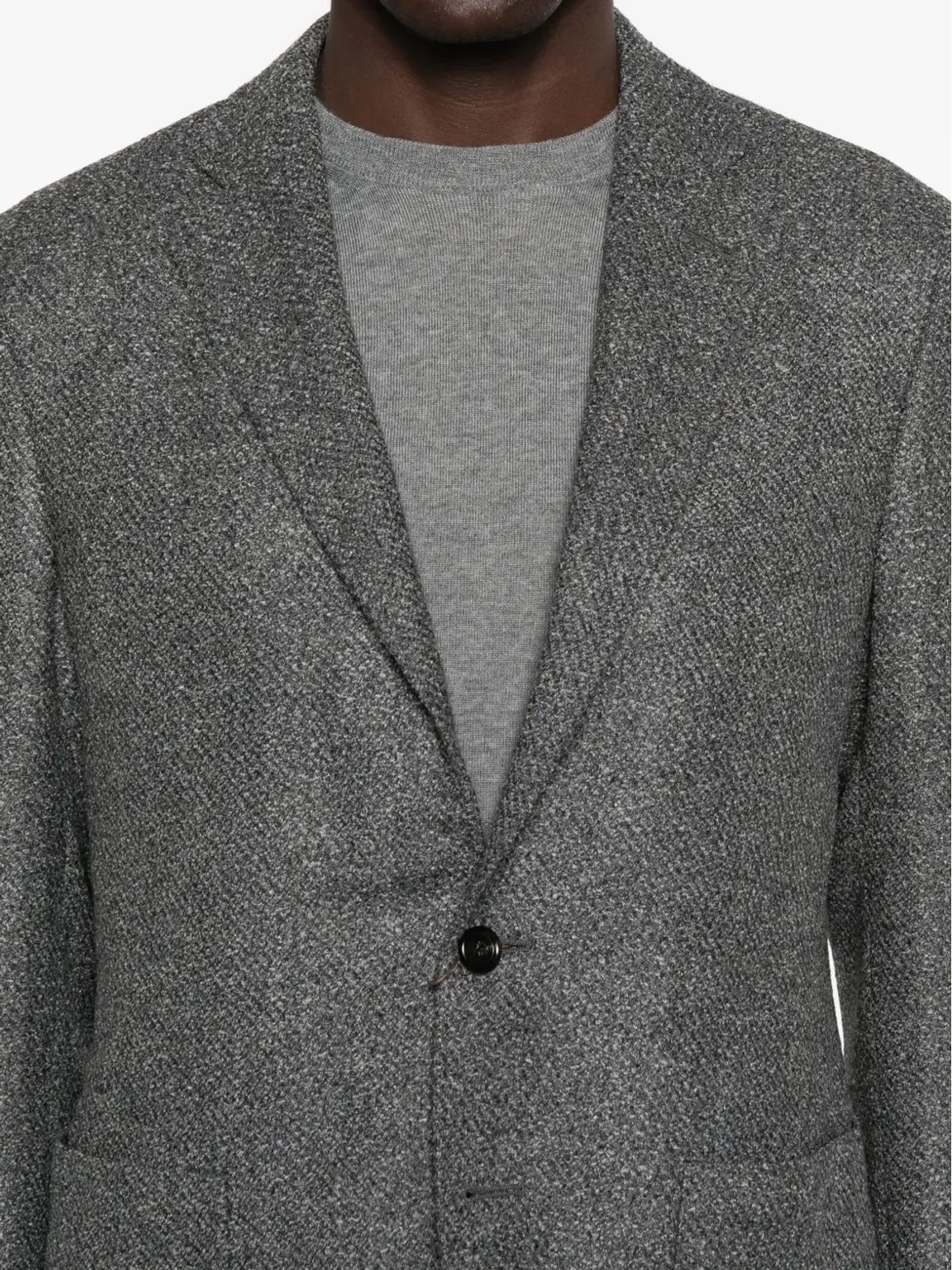 Canali テクスチャード2ボタンジャケット - 画像5