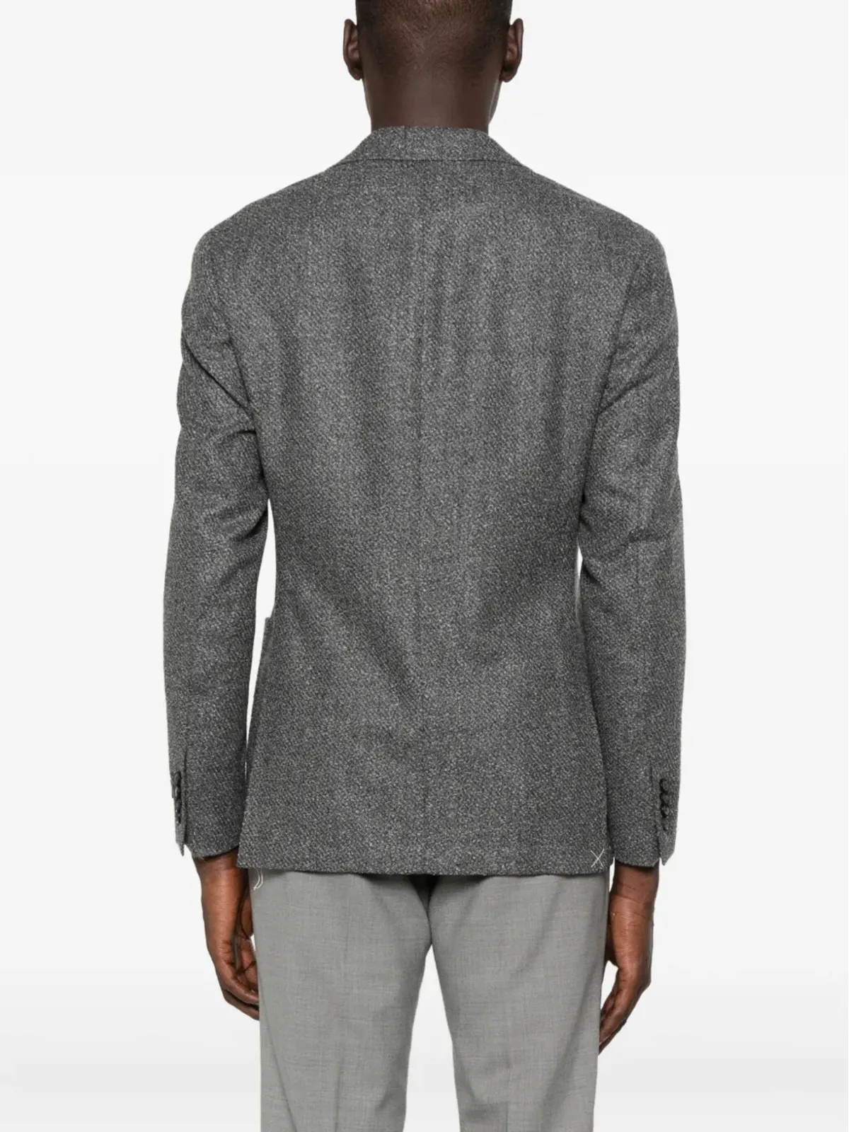 Canali テクスチャード2ボタンジャケット - 画像4
