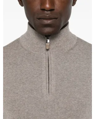 Canali ハイネックジップアップセーター - サムネイル5