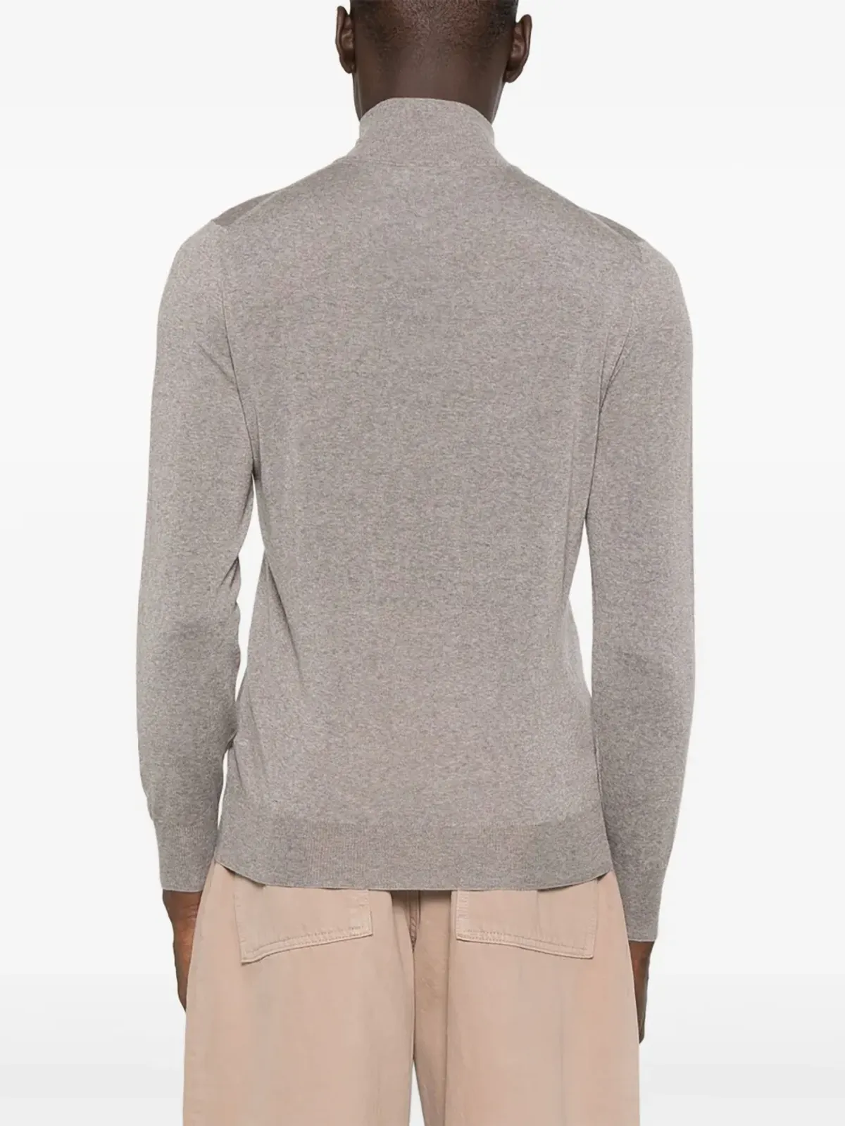 Canali ハイネックジップアップセーター - 画像4
