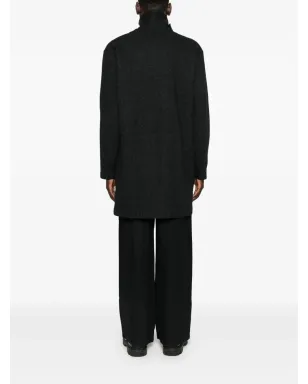 Yohji Yamamoto ボタン留めポケットコート - サムネイル4