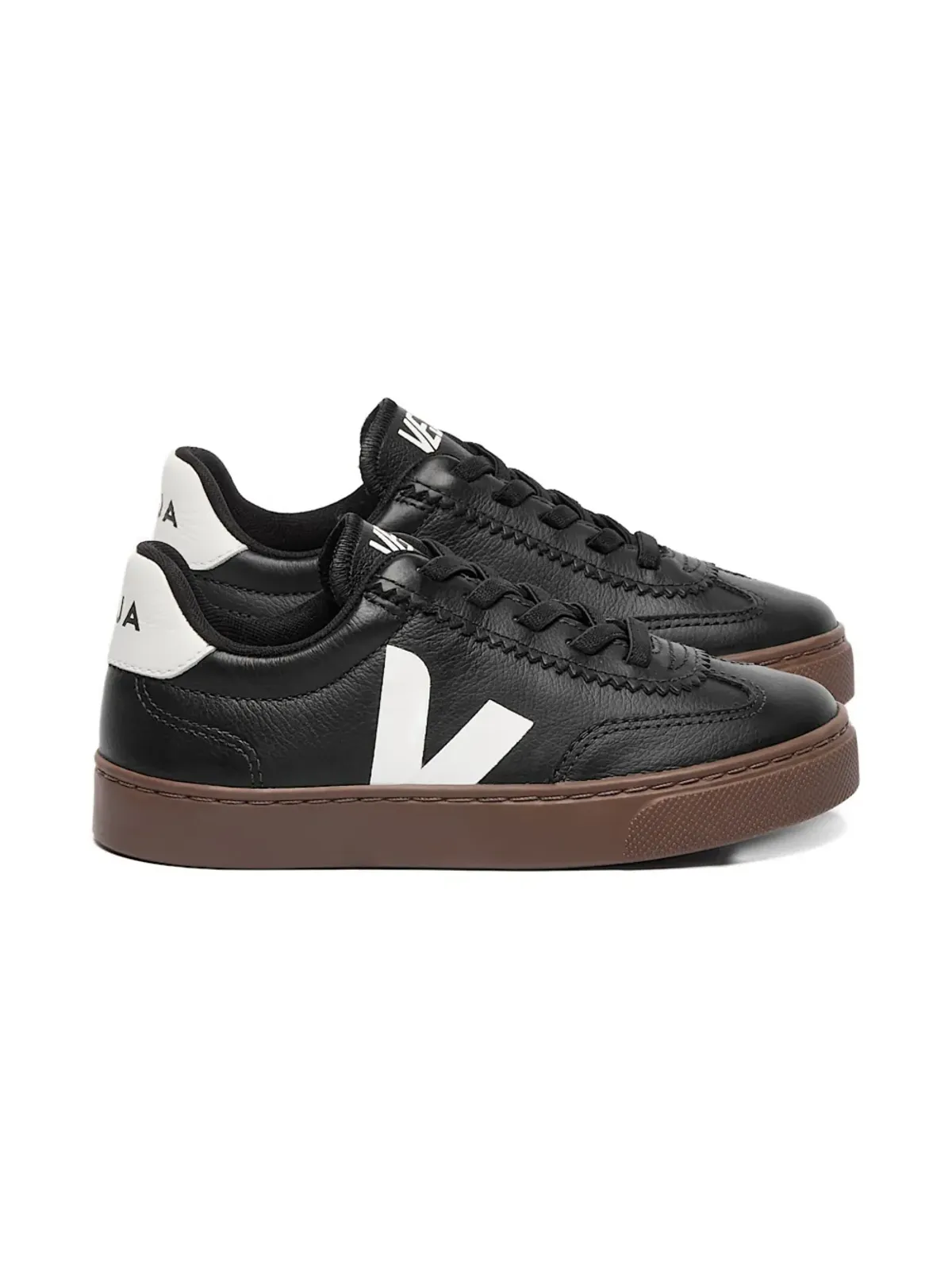 VEJA Kids Volley elastic-laces sneakers - Black - 画像2