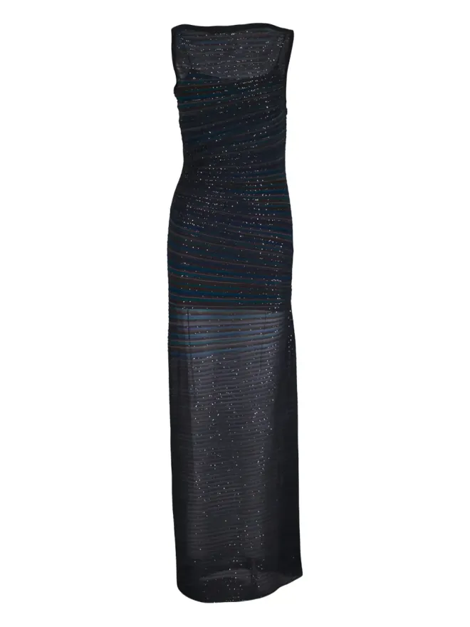 Missoni Missoni ブラックのスパンコール付きノースリーブマキシドレスの商品画像