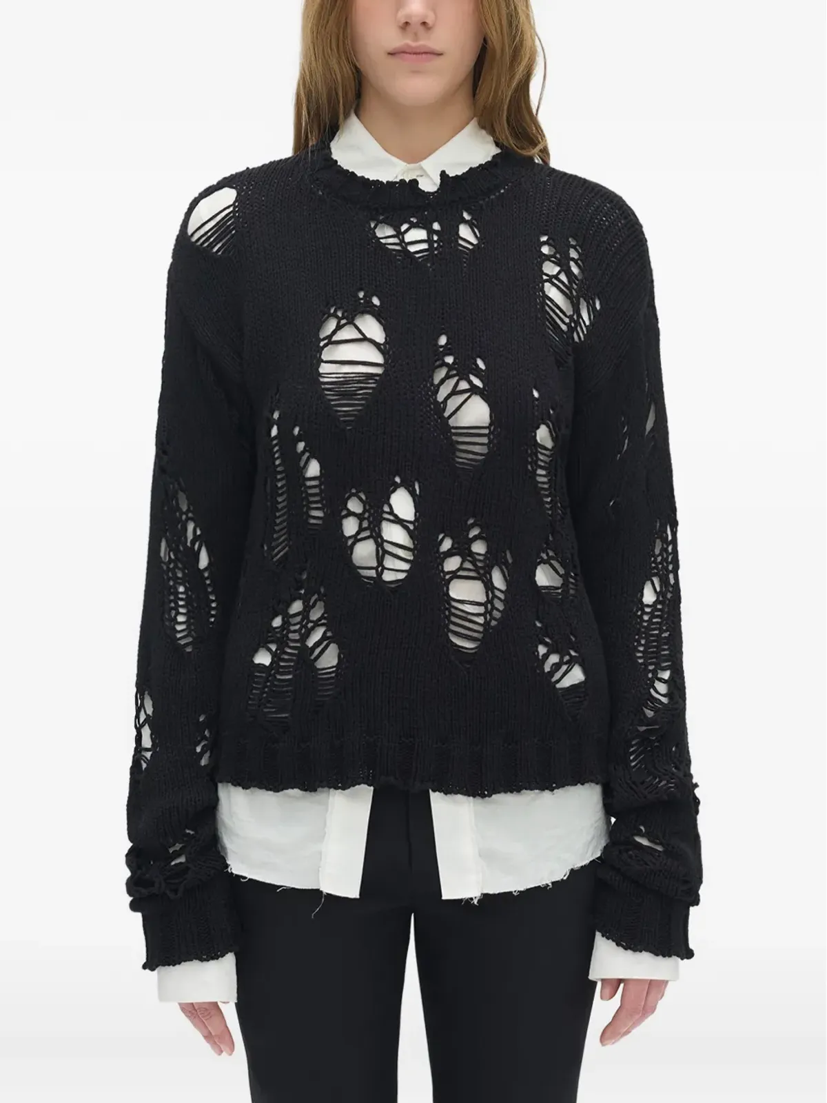 Ann Demeulemeester オープンニットセーター - 画像1