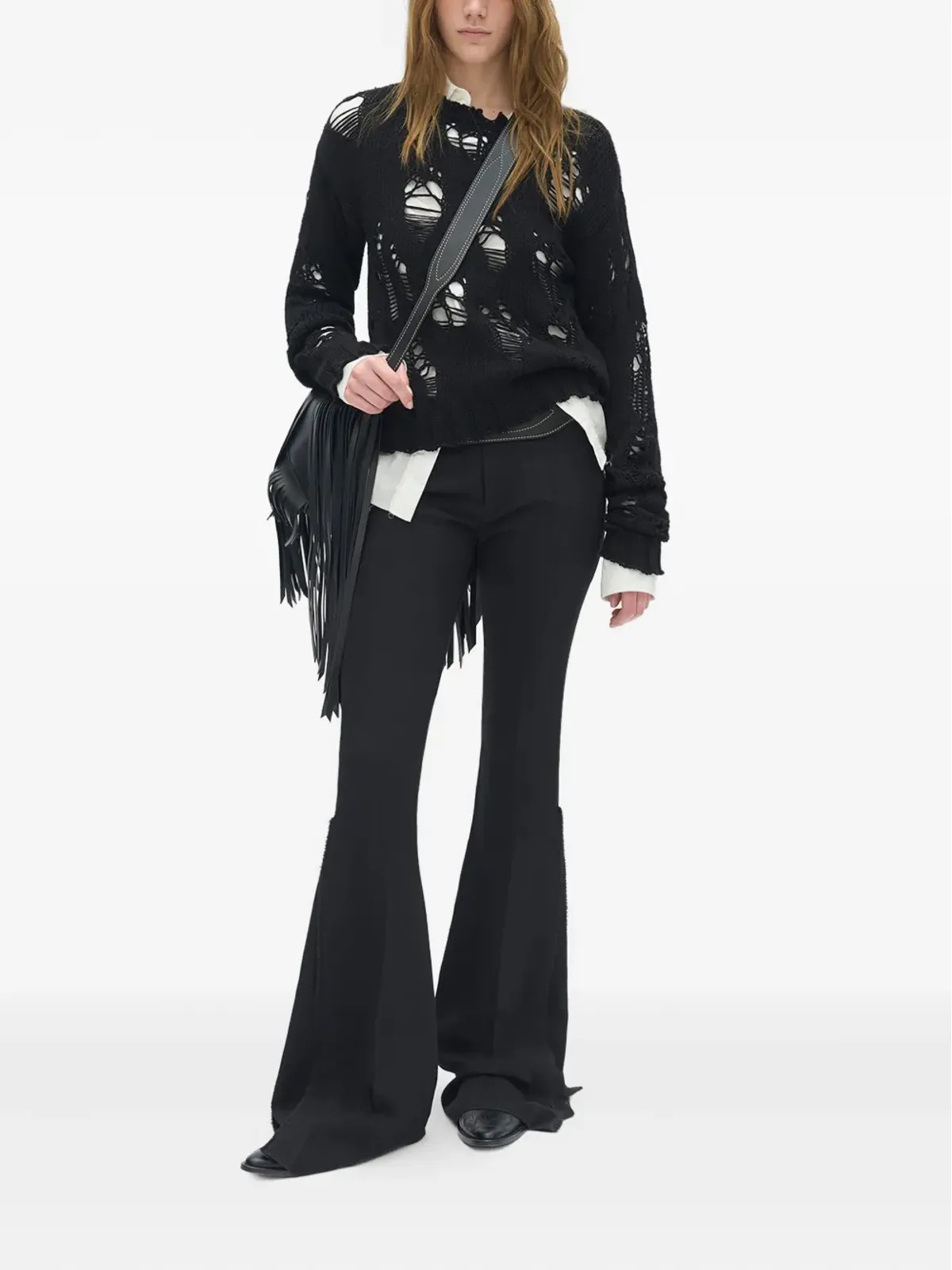 Ann Demeulemeester オープンニットセーター - 画像2