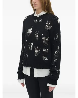 Ann Demeulemeester オープンニットセーター - サムネイル3