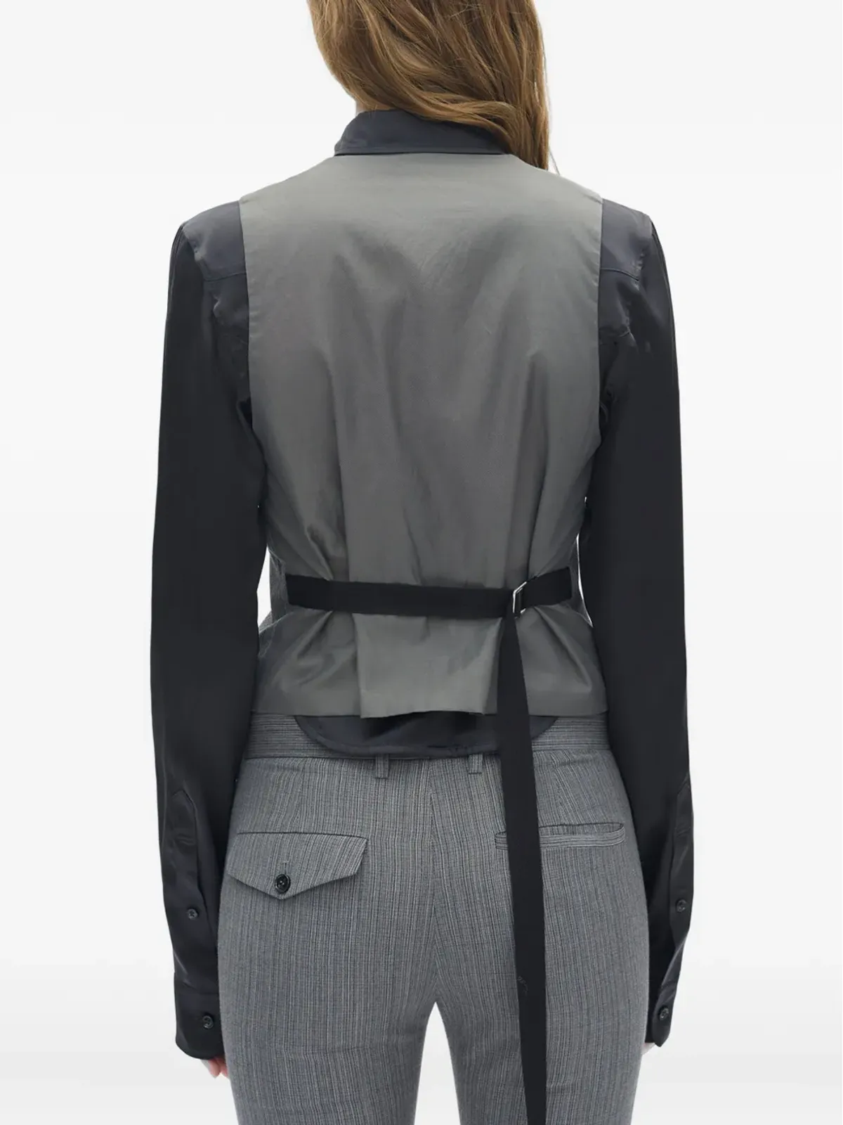 Ann Demeulemeester Vネックベスト - 画像4