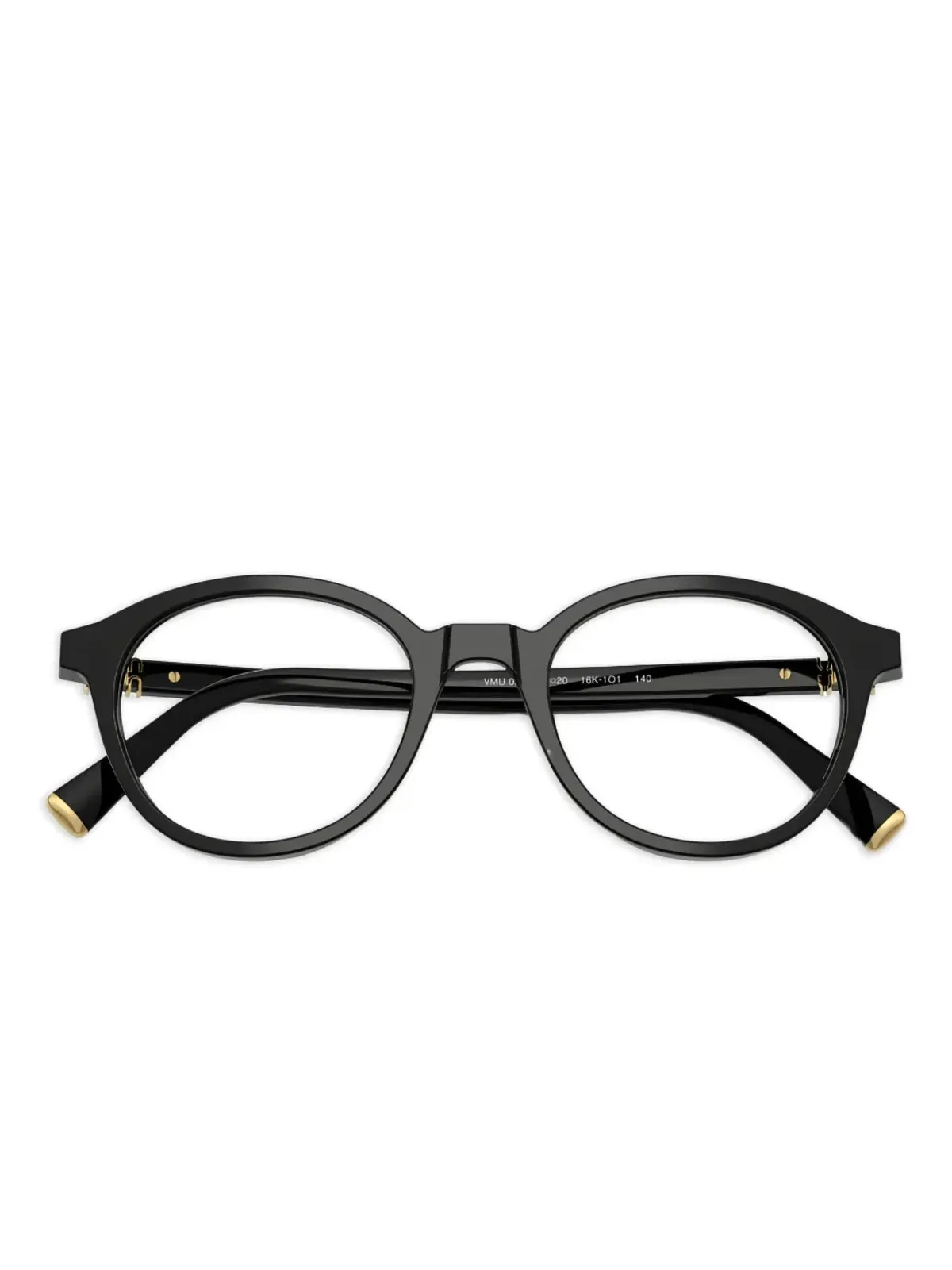 Miu Miu Eyewear ゴールドディテールの眼鏡 - 画像5