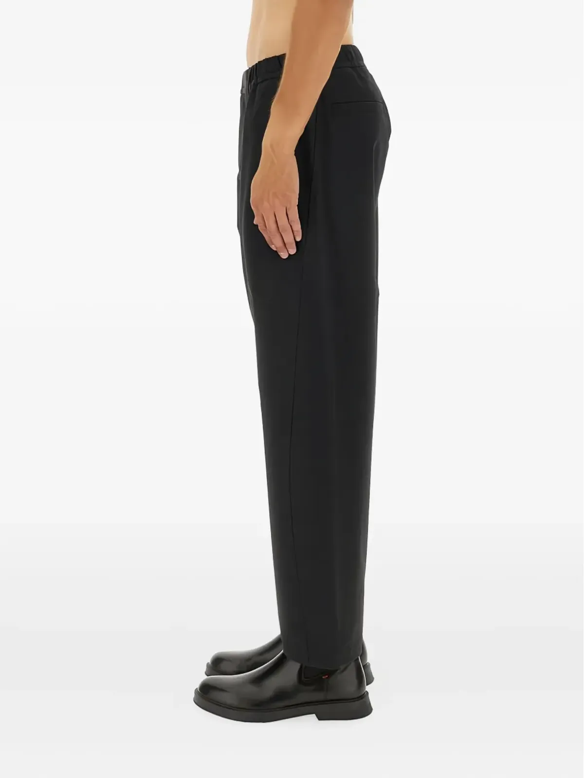 Herno 伸縮ウエストパンツ - ブラック - 画像3