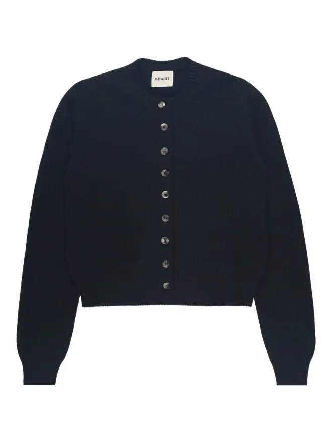 KHAITE KHAITE Everheart ボタンフロント カーディガン - ブラックの商品画像