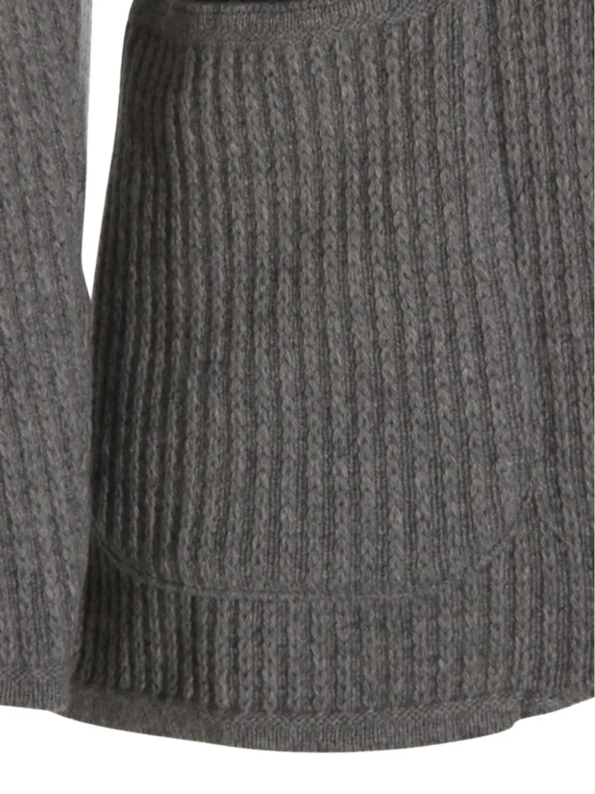 Lardini リブ編みカーディガン - グレー - 画像4