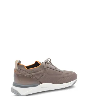 Santoni ニット編みのレースアップスニーカー - ブラウン - サムネイル4