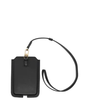 Elisabetta Franchi medium logo phone case - Black - サムネイル2