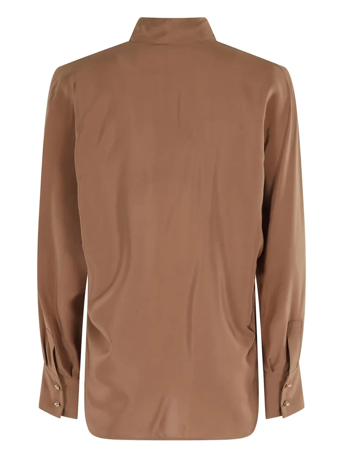Max Mara ボウカラーシルクブラウス - 画像2