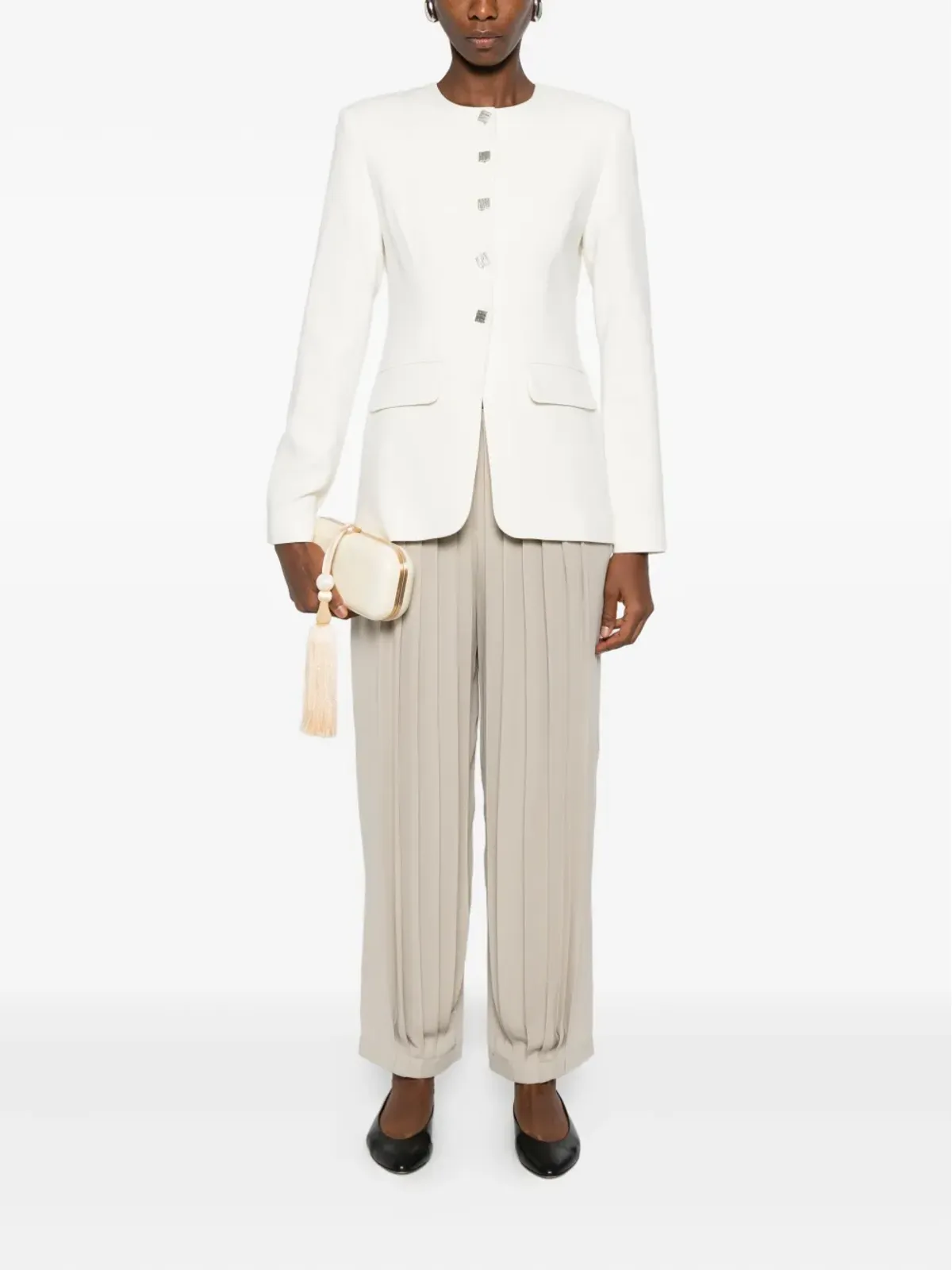 Giorgio Armani pleated pocket pants - Neutrals - 画像2