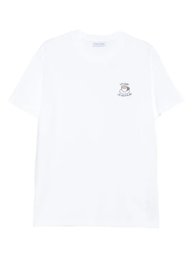 Maison Labiche Maison Labiche カフェ Popincourt 刺繍入り Tシャツの商品画像