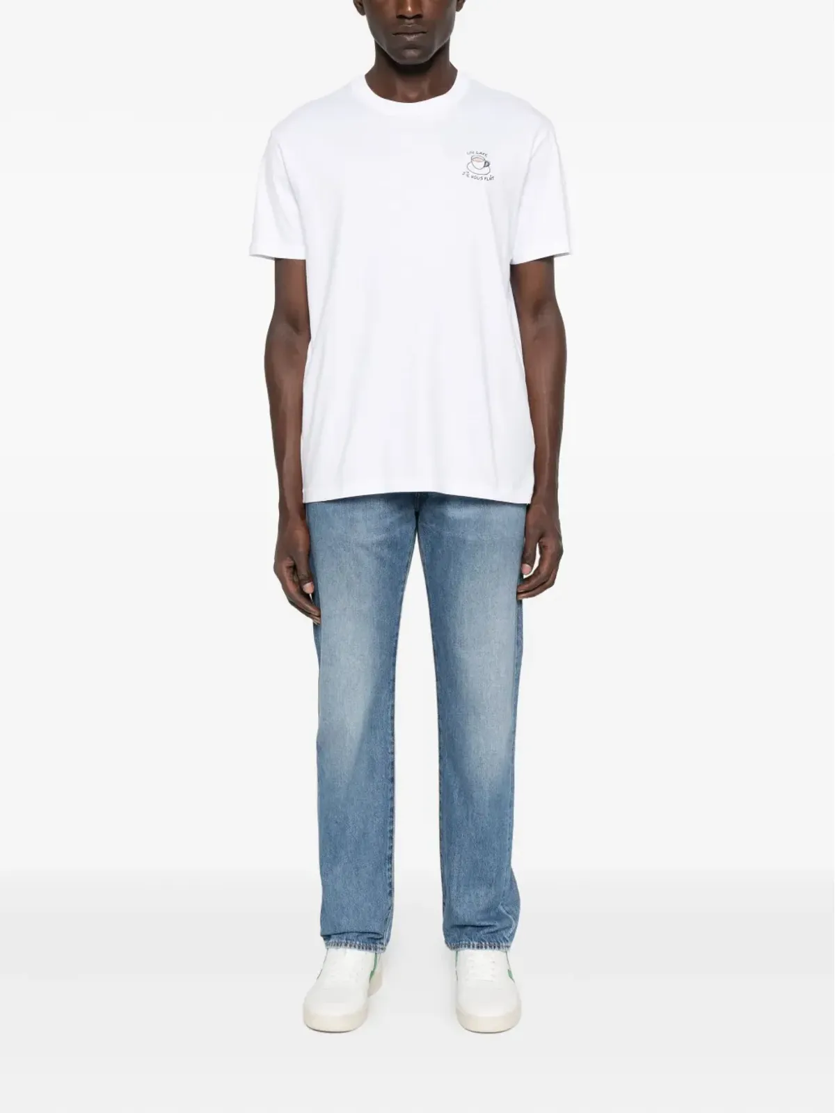 Maison Labiche カフェ Popincourt 刺繍入り Tシャツ - 画像2