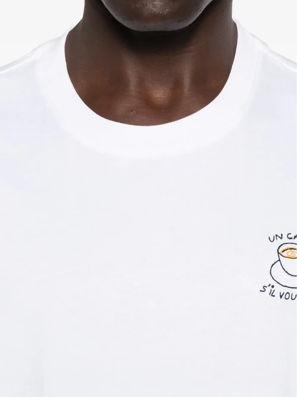 Maison Labiche カフェ Popincourt 刺繍入り Tシャツ - 画像4