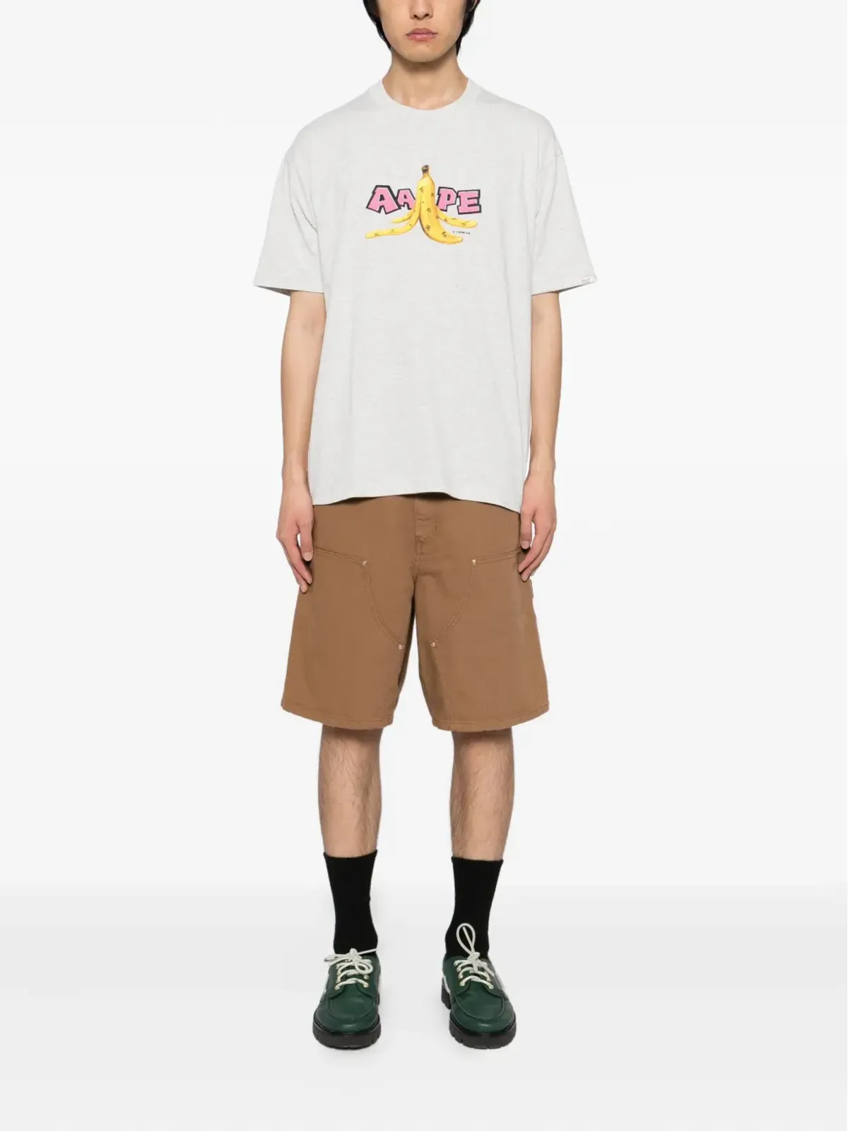 AAPE BY *A BATHING APE® プリントTシャツ - グレー - 画像2