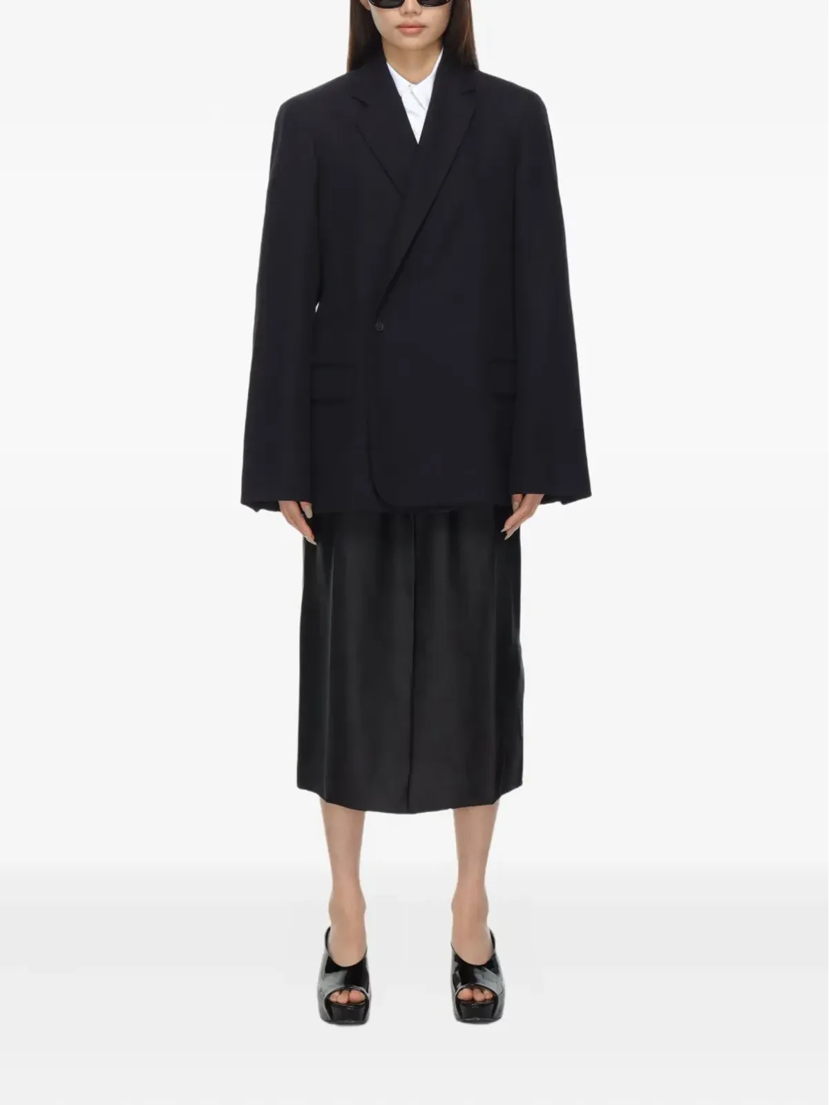 Carven ダブルブレスト ウールジャケット - 画像2