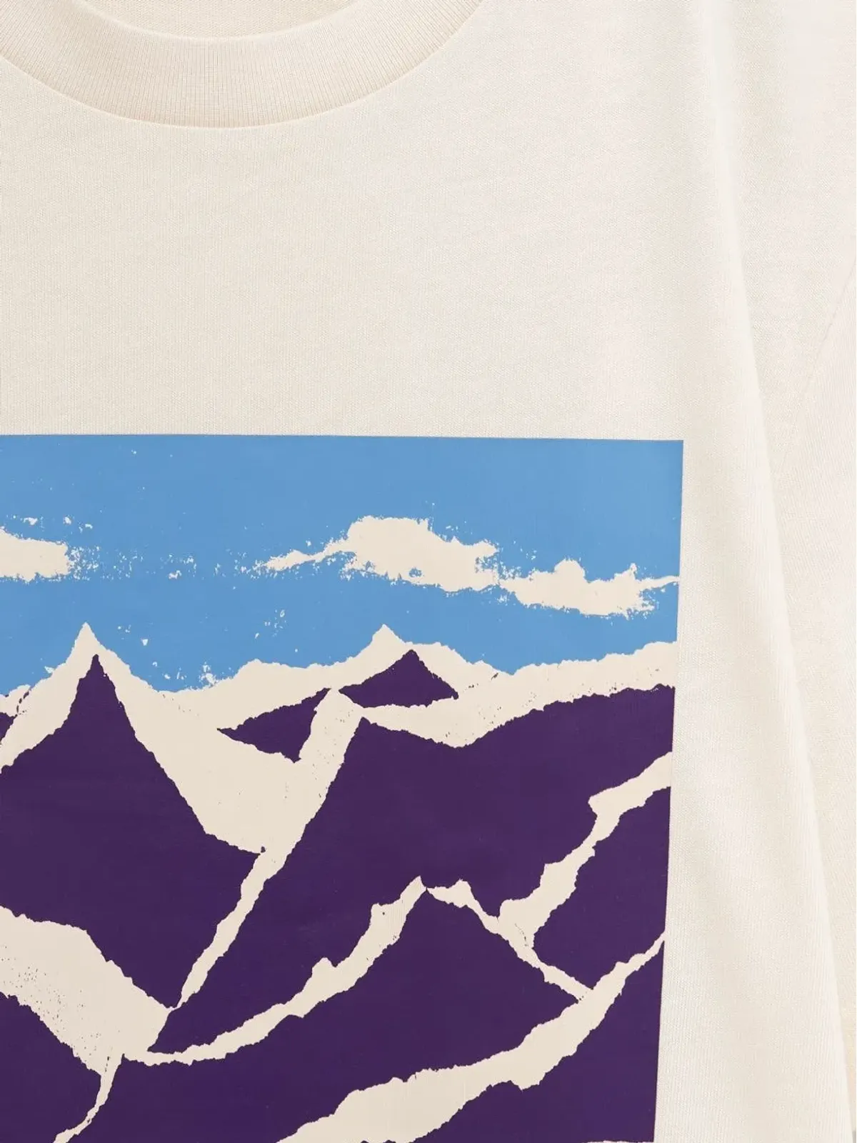 Moncler マウンテンプリント コットン Tシャツ - 画像3