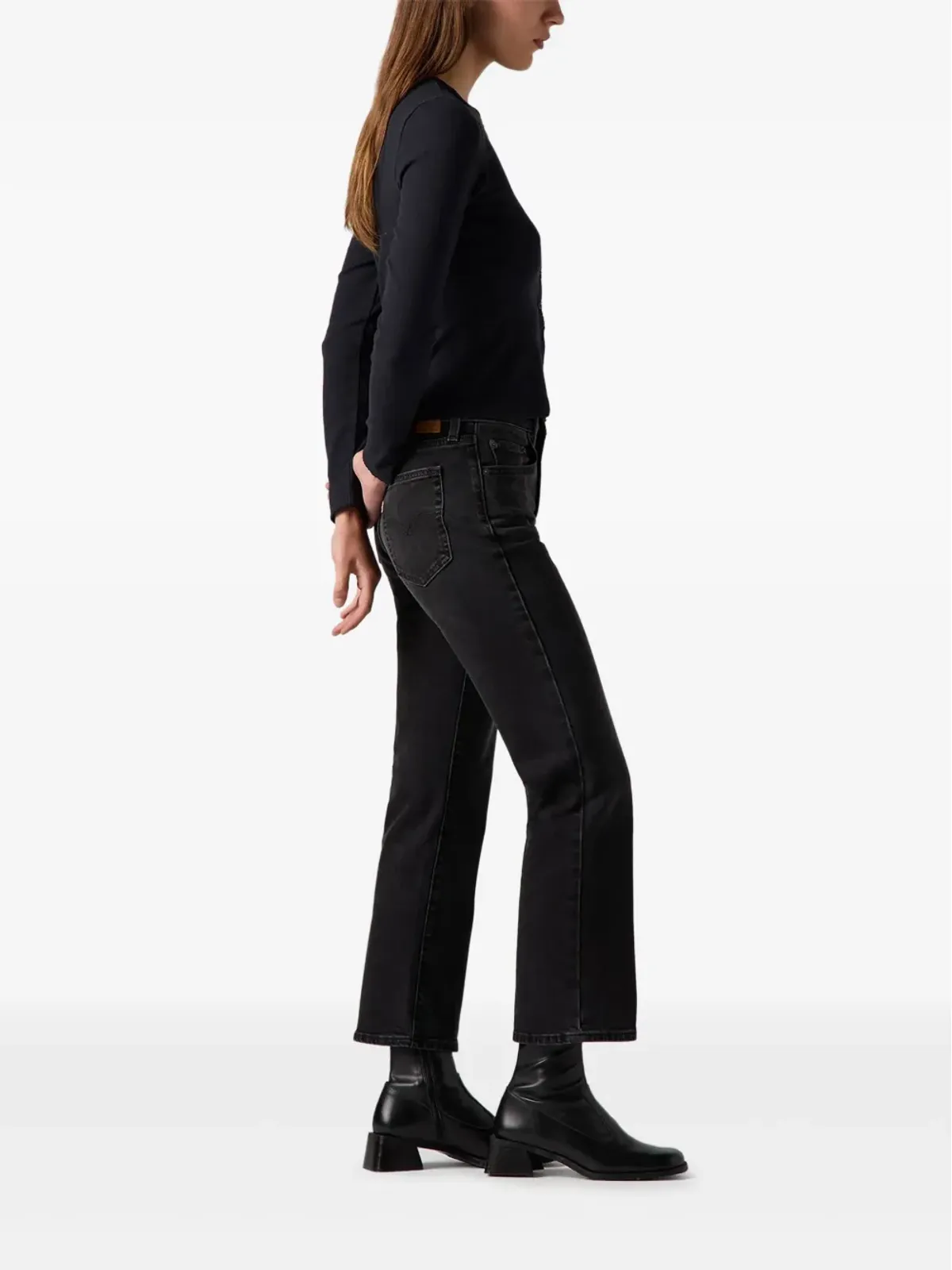 Levi's 725 キックブーツカットジーンズ - ブラック - 画像3