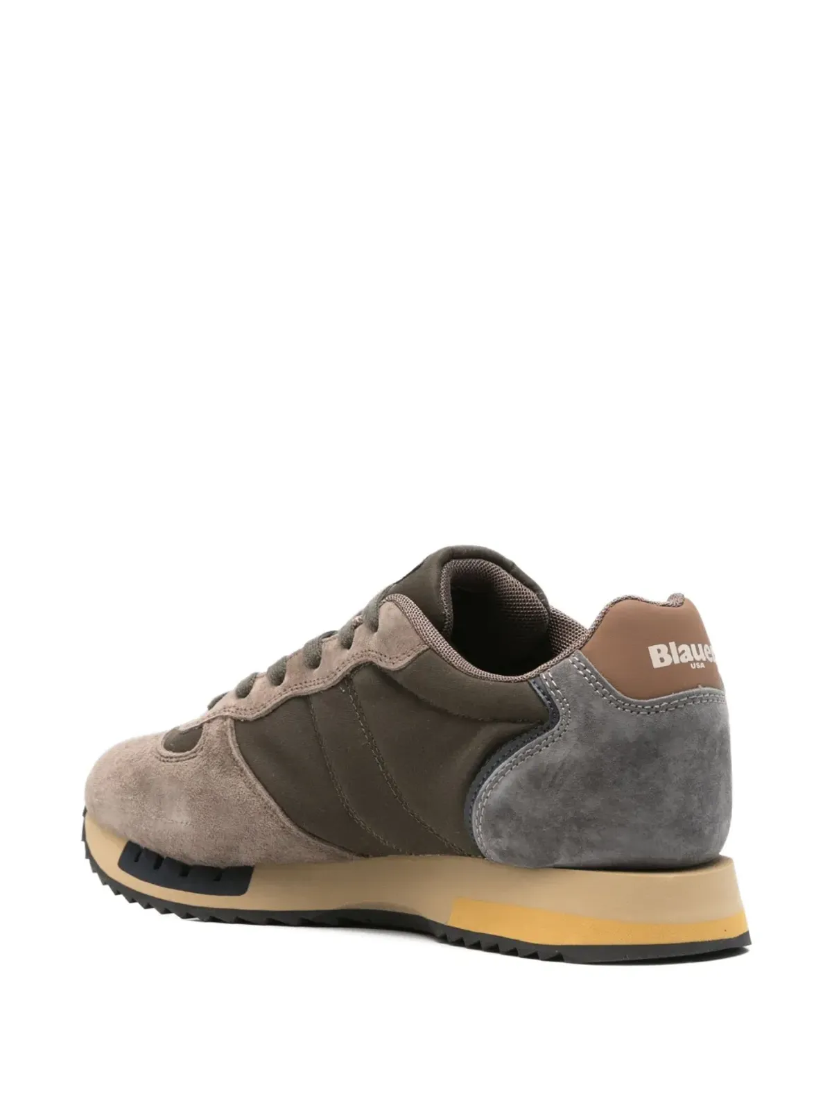 Blauer スエードパネルドスニーカー - グリーン - 画像3