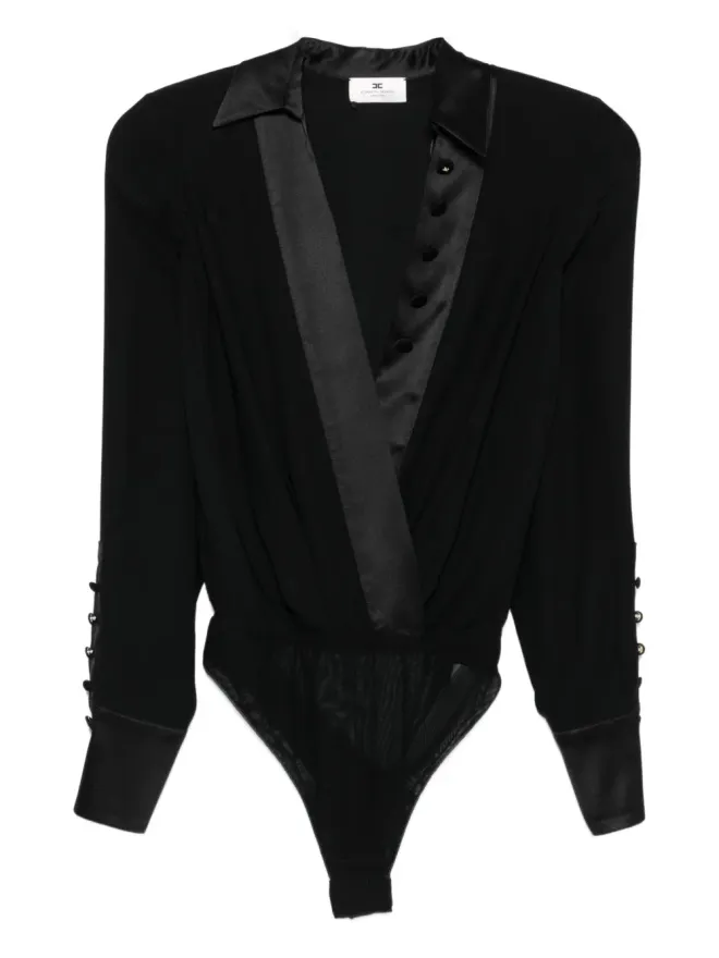 Elisabetta Franchi Elisabetta Franchi パネルドボディスーツ - ブラックの商品画像