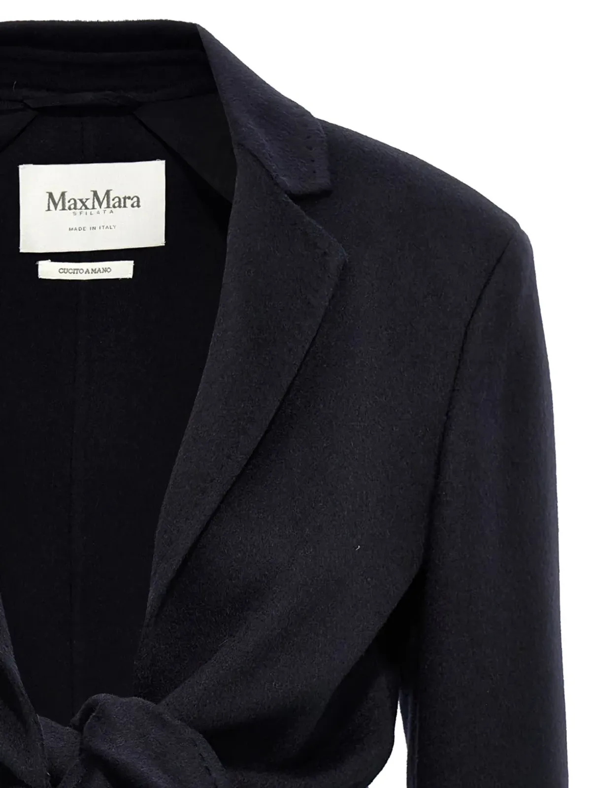 Max Mara タイフロント ノッチドラペル ジャケット - 画像4