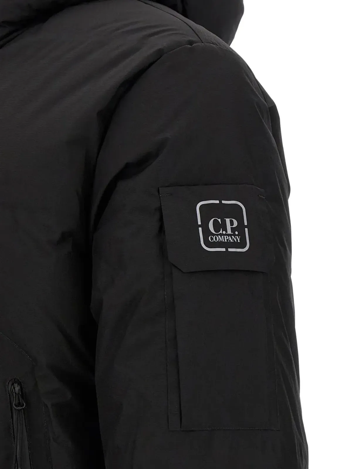 C.P. Company リップストップ生地のフード付きダウンジャケット - 画像4