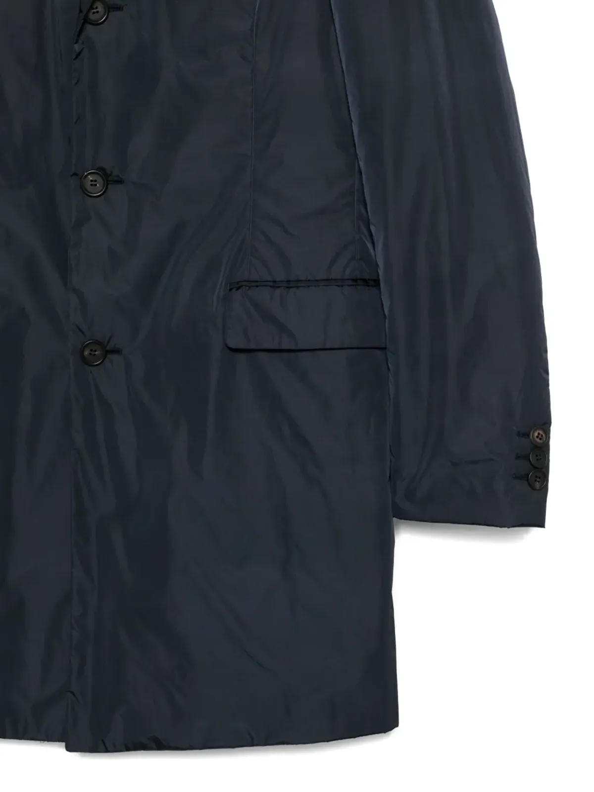Prada Pre-Owned 1990年代 ボタン留め コート - ブルー - 画像3