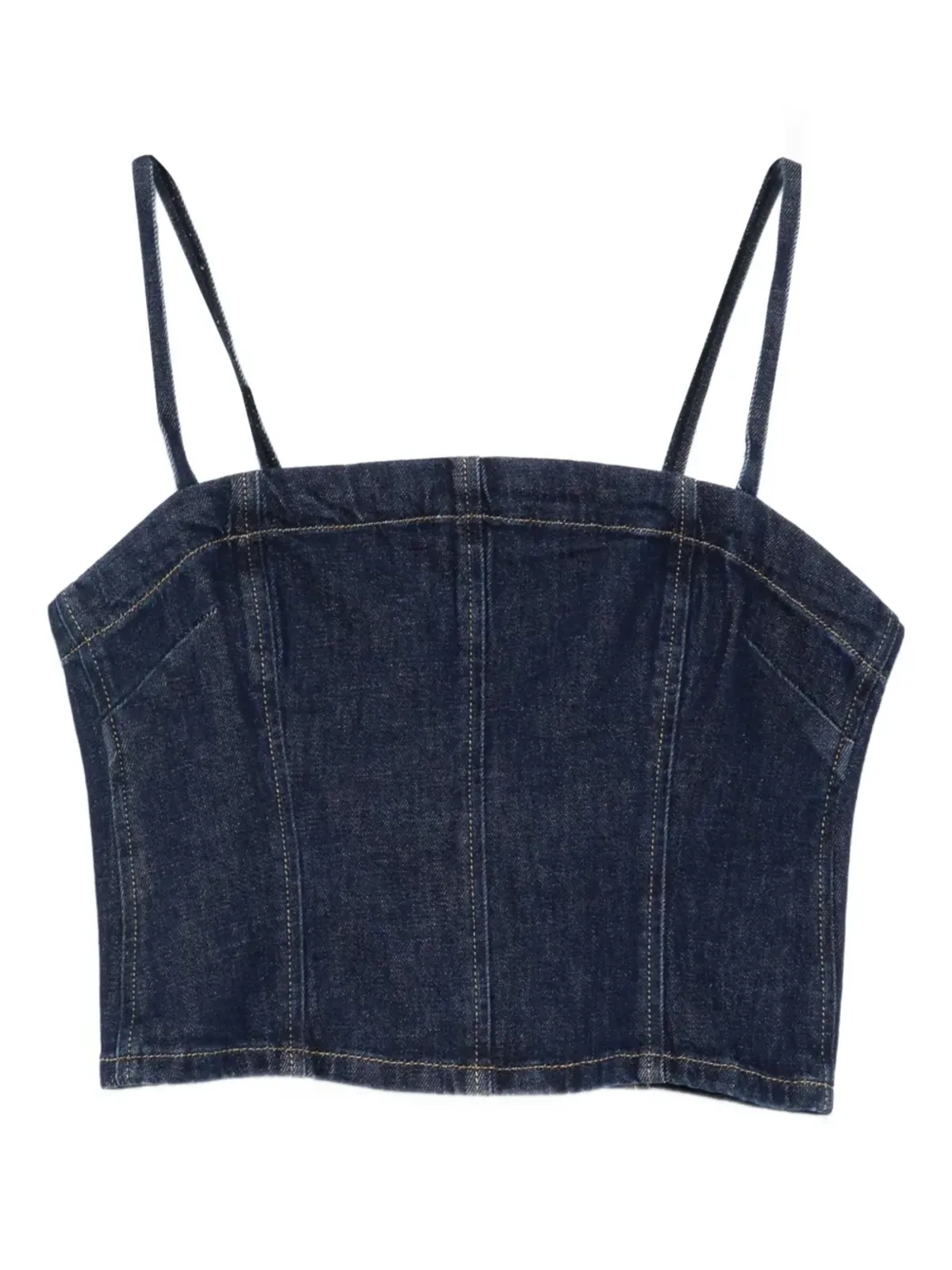 PINKO スパゲッティストラップデニムタンクトップ - 画像1