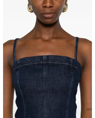 PINKO スパゲッティストラップデニムタンクトップ - サムネイル5