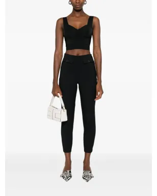 Elisabetta Franchi ハートネック・クロップドトップ ブラック - サムネイル2