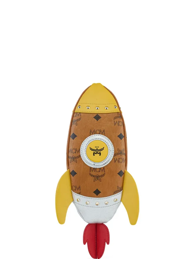 MCM MCM Aren rocket crossbody bag - Brownの商品画像