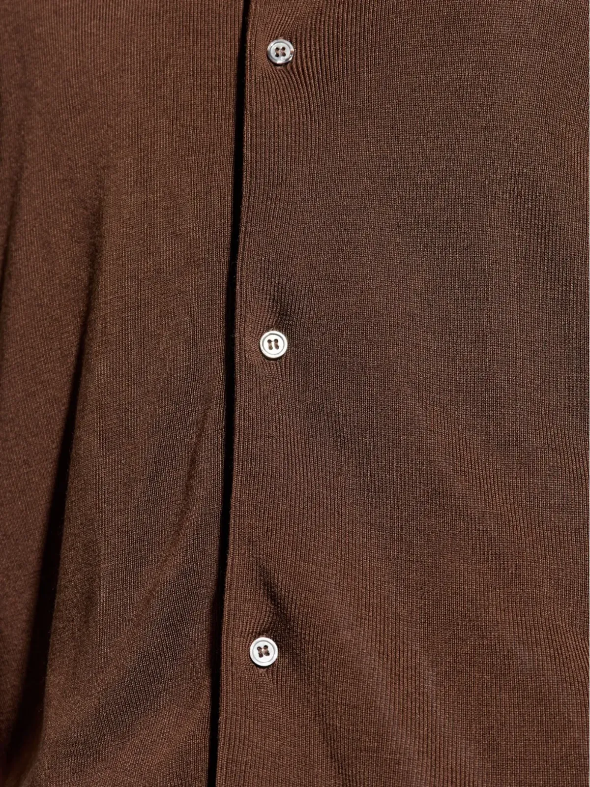 Officine Generale ボタン留めカーディガン - ブラウン - 画像5
